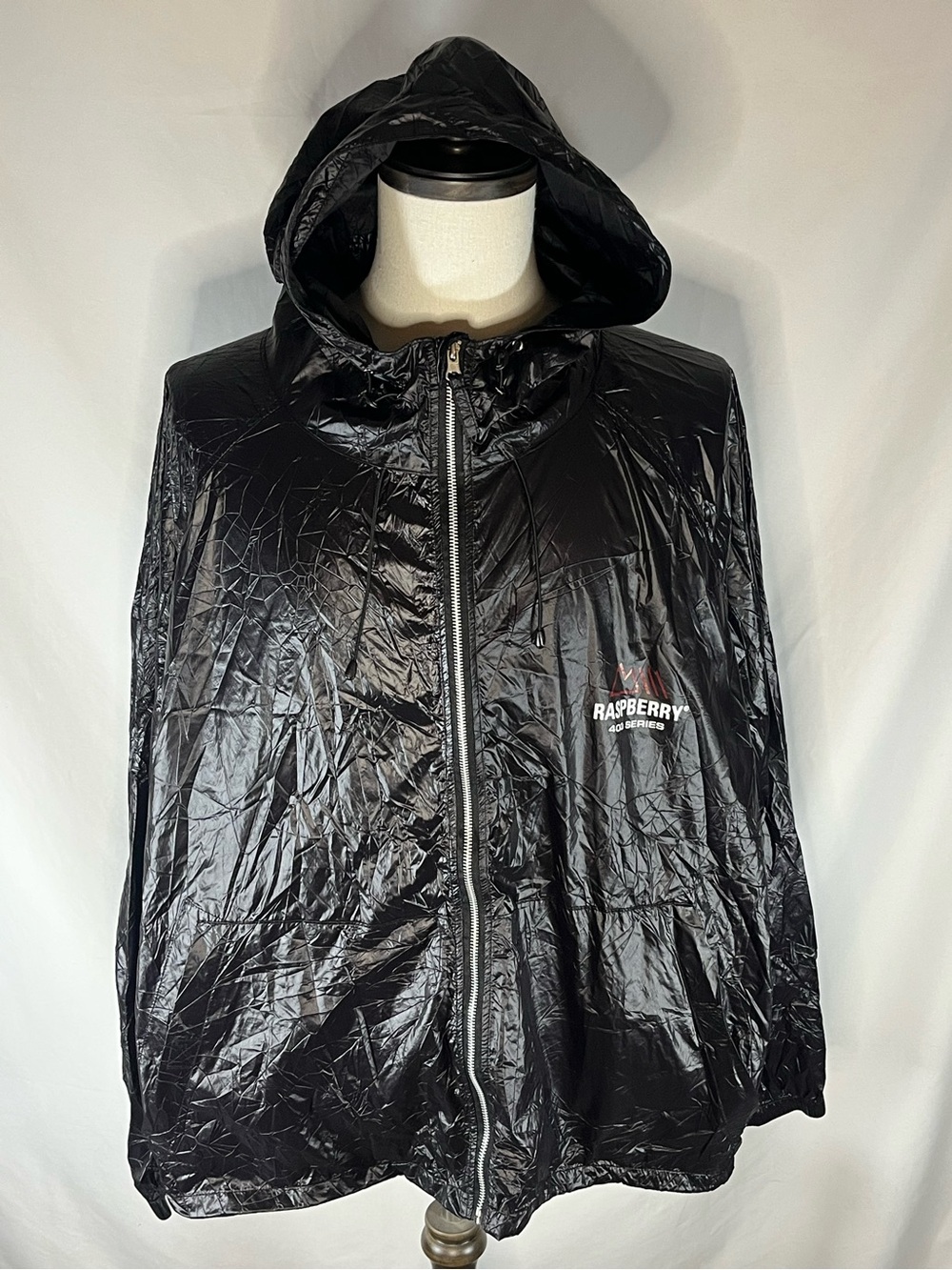 GV Gallery Raspberry Hills 400 Series Black Trash Bag Light Jacket XL NW